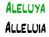 Aleluya | Alleluia